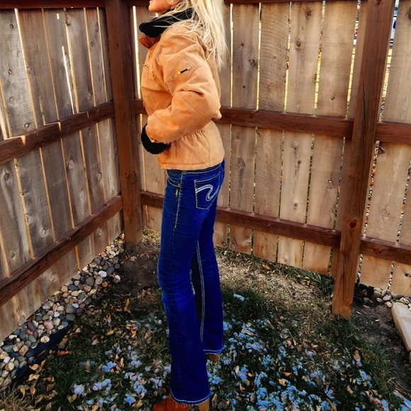 NILS Quilted Tan Winter Coat - Size 6 (EUC) - Picture 2 of 16